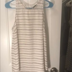 Striped work tank blouse